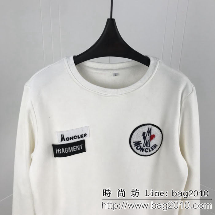 Moncler蒙口 18ss秋冬新款 純棉加絨 套頭衛衣 藤原浩合作系列 高版本男女同款 ydi2348